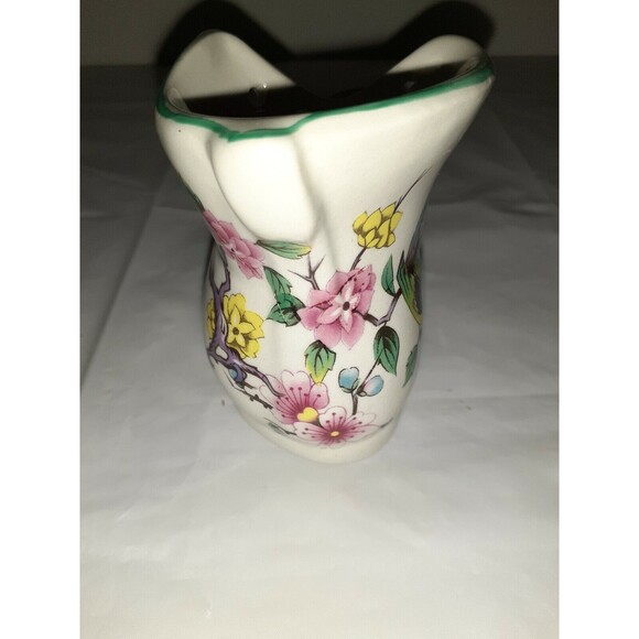 Vintage Old Foley James Kent Staffordshire "Chinese Rose" Porcelain Shoe Pink - Picture 4 of 12